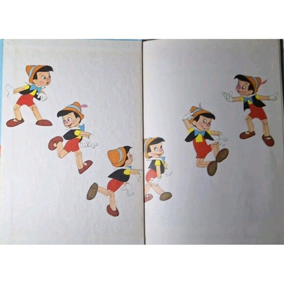 Vintage Walt Disney Book Lot – Pinocchio (1973), The Rescuers (1977), Thumper... - Picture 5 of 12